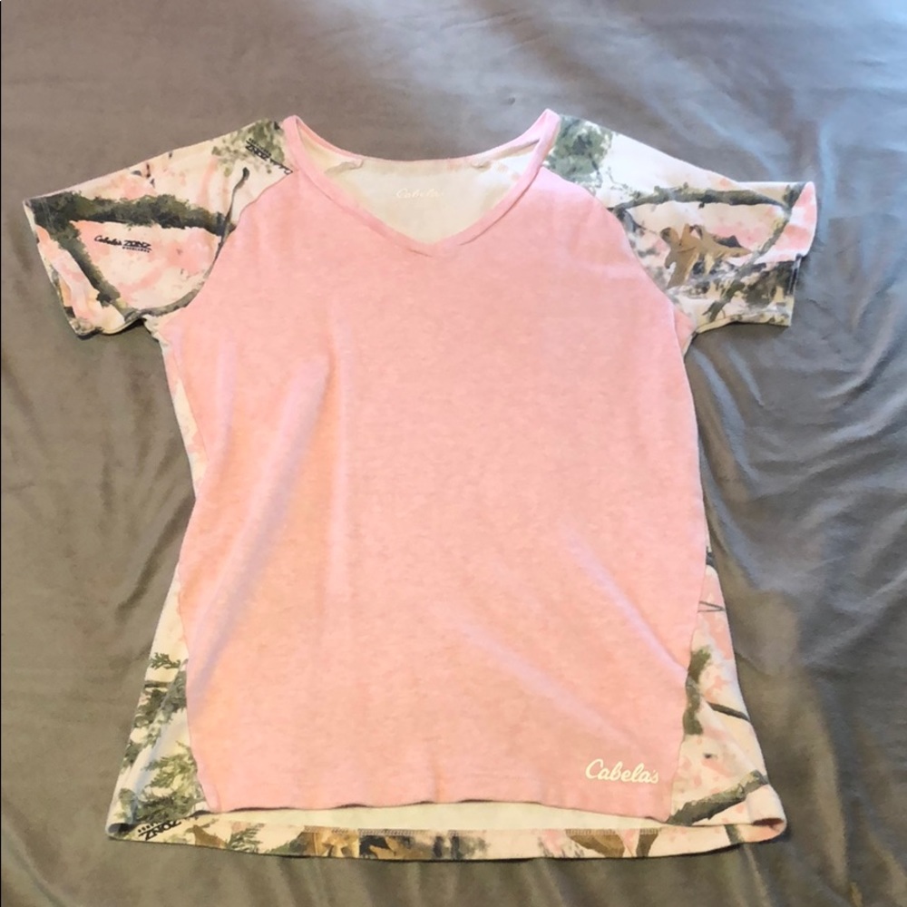 Pink camo T-shirt